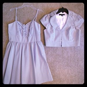 Nine West Seersucker Dress with Jacket